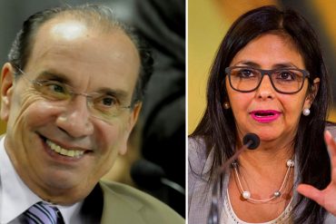 ¡HISTÉRICA, PARA VARIAR! Delcy Rodríguez descargó al canciller de Brasil y dijo que en Venezuela hay una democracia «vigorosa»