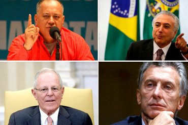 ¡NO CIERRA EL PICO! Cabello: Los pillos de Macri, Kuczynski y Temer aparecen enredados con Odebrecht