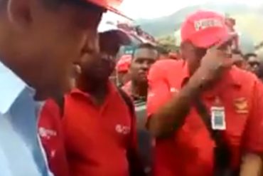 ¡NO SE LO PIERDA! Trabajadores petroleros chavistas se cansaron y se las cantaron al ministro (+Video)