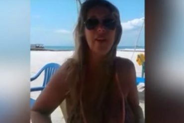 ¡QUÉ PENA! Así estafaron a una turista argentina en una playa en la isla de Margarita (+Video)