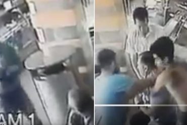 ¡IMPRESIONANTE! Le disparan a quema ropa al jefe del Cicpc dentro de una panadería (+Video)