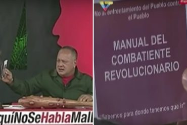 ¡PROVOCADOR! Diosdado muestra manual con dirección de opositores: “El pueblo sabe a dónde tiene que ir”
