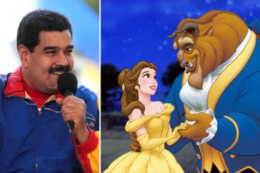 ¡ASÍ SE BURLA DEL PAÍS! Maduro fue a ver «La Bella y la Bestia» en el cine (la crisis puede esperar)