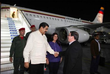 ¡QUE SE QUEDE ALLÁ ! Maduro viajó a Cuba en plena semana de protestas
