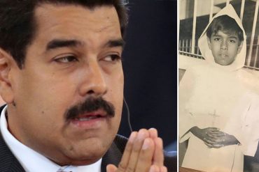 ¡INSÓLITO! Maduro nos muestra sus fotos de monaguillo para probar que tiene fe y cree en Dios