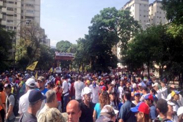 ¡PRIMER OBSTÁCULO! GNB impide el paso de la marcha opositora por el oeste de Caracas