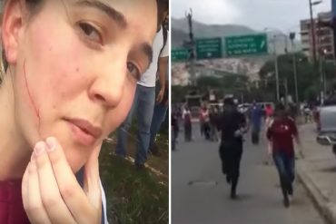 ¡SALVAJES ROJOS! Periodista fue agredida salvajemente por chavistas en La India (Video)