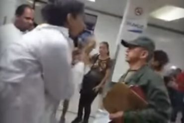 ¡ABUSADORES! Militares amedrentan a médicos del Hospital General del Sur por denunciar falta de insumos (+Video)