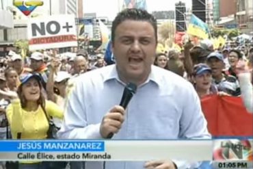 ¡PÍLLELO! Así expulsaron al equipo de VTV tras insultar a opositores en la Francisco de Miranda (+Video)