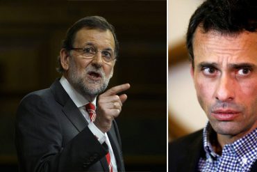 ¡NO GUSTARÁ A NICOLÁS! Rajoy se pronuncia en solidaridad y apoyo a Henrique Capriles