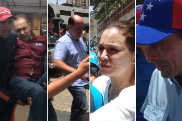 ¡URGENTE! Reprimen marcha opositora: Capriles, Blanco, MCM, y Borges afectados (+Video +Fotos)