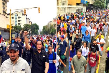 ¡SIN MIEDO! Diputados y otros dirigentes políticos marcharon este Jueves Santo contra la dictadura