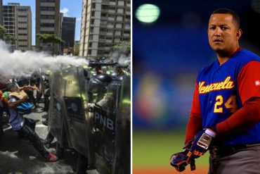 ¡CONTUNDENTE! Miguel Cabrera rechazó la represión en Venezuela: «Un país matándose y los que están en el poder no hacen nada»