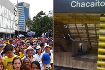 ¡QUÉ NOVEDAD! Metro de Caracas cerró 13 estaciones por protesta opositora de este #7Jun