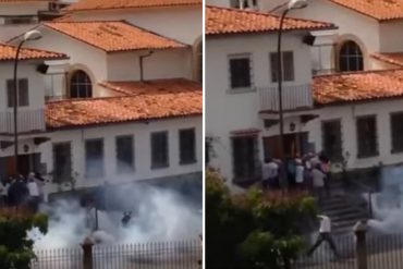 ¡NO RESPETAN NI A DIOS! La PNB arrojó bombas a la iglesia Guadalupe en Las Mercedes (+Video)