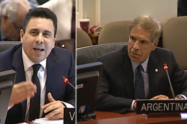 ¡DURO! Embajador de Argentina en la OEA se las cantó a Moncada y lo tildó de «grosero» (+Video)