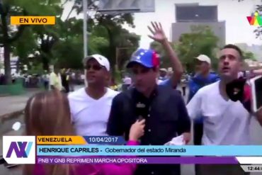 ¡CON DETERMINACIÓN! Lo que dijo Capriles habla desde la marcha de la oposición (+Video)