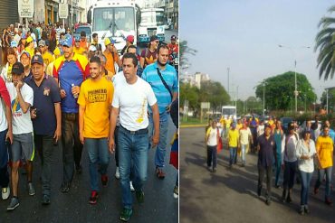 ¡PRESIÓN POPULAR! Jóvenes inician “Caminata por la libertad” desde Maracay hasta Caracas