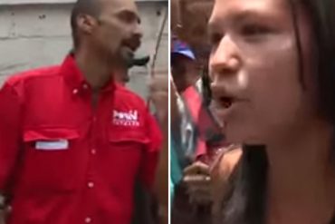 ¡CLARITO! Manifestantes se las cantan a chavista en El Valle: «Suban a los cerros pa’ ver si hay comida» (+Video)