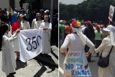 ¡GRAN EJEMPLO! Monjas resteadas salieron a protestar en Mérida y exigen aplicar el artículo 350