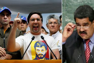 ¿LLAMANDO A LA PAZ? Maduro arremetió contra Capriles, Guevara, Borges y María Corina