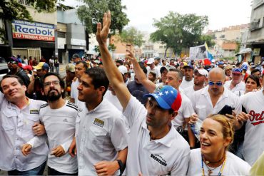 ¡OPOSICIÓN UNIDA! Capriles y Lilian Tintori se unen para liderar marcha por los caídos #22A (Video)