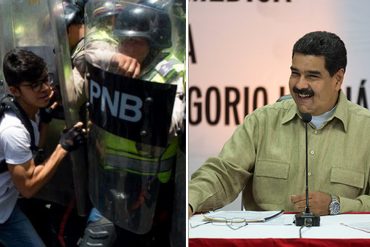 ¡EL CHISTE DEL AÑO! Maduro pidió el cese de la represión en los países árabes (aquí que nos coma el tigre)