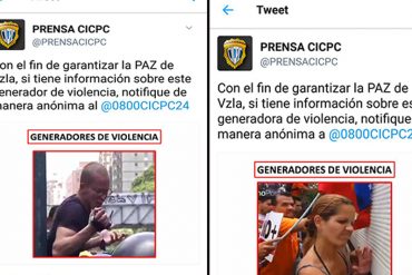 ¡QUÉ ABUSO! Provea denuncia campaña del Cicpc para exponer a manifestantes como «delincuentes»