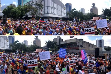 ¡CALLE CONTRA EL ABUSO! Así fue la protesta en Chacaíto contra arbitrariedades del TSJ (+Fotos)