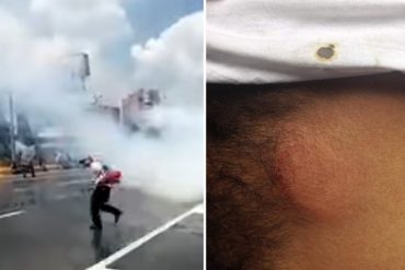 ¡ATENCIÓN! PNB reprimió a periodistas con bombas lacrimógenas y piedras en la Francisco Fajardo (+Video)