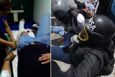 ¡LO ÚLTIMO! Reportero Román Camacho con fractura de tibia tras ataque a quemarropa de la GNB
