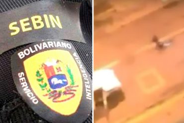 ¡CRIMINAL! El momento en el que un agente del Sebin dispara contra un manifestante y lo arrastra (+Video)