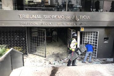 ¡DESTROZADA! Así quedó la sede de la Magistratura del TSJ tras hechos violentos (+Fotos)