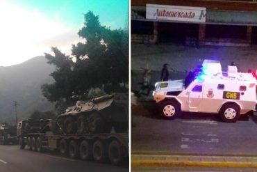 ¡ATENTOS! Reportan la presencia de tanquetas en calles de Guarenas y Guatire #12A