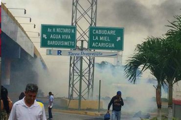 ¡ATENCIÓN! GNB reprime brutalmente a manifestantes de Valle Hondo en Cabudare (+Video)