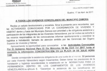 ¡LOS OBLIGAN! A trabajadores públicos y beneficiarios de Misión Vivienda les exigen marchar (+Pruebas)