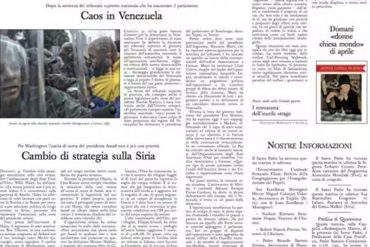 ¿ADIÓS DIÁLOGO? El diario del Vaticano ahora habla de «caos en Venezuela»