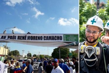 ¡MERECIDO HOMENAJE! Colocan el nombre de Paúl René Moreno Camacho a una avenida en Maracaibo