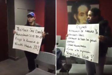 ¡LEJOS PERO NO AUSENTES! Así protestaron en el consulado de Venezuela en Montreal (+Video)