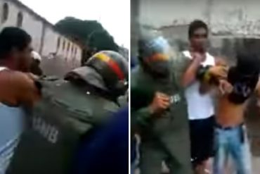 ¡SOLIDARIOS! Manifestantes auxilian a GNB que resultó baleado en Puente 5 de Julio en Petare (+Video)