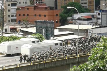 ¡LISTOS PARA REPRIMIR! El exagerado despliegue militar que espera a marcha opositora en la Fajardo (+Fotos)