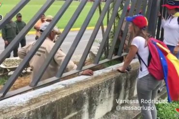 ¡ESCUCHEN AL PUEBLO! Joven exhortó a miembros de la GNB a usar la cabeza: «Únanse a nosotros» (+Video)