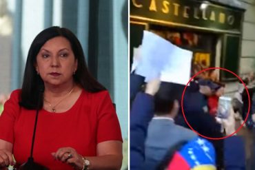 ¡PÍLLALO! Ministra Carmen Meléndez fue abucheada en Francia (tuvo que salir escoltada) (+Video)