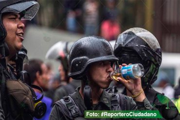 ¿LA FÓRMULA PARA REPRIMIR? Lo que toman los guardias nacionales antes de una manifestación (+Fotos)