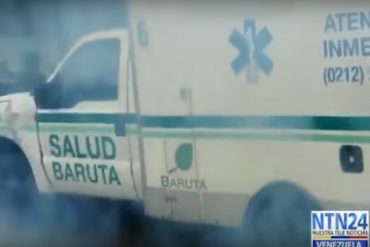 ¡INSÓLITO! GNB lanzó gases a las ambulancias de Salud Baruta que socorrían a los asfixiados este #8M