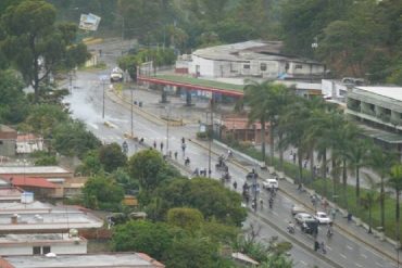 ¡ATENCIÓN! Reportan enfrentamiento entre manifestantes y GNB en San Antonio de Los Altos (+Video)