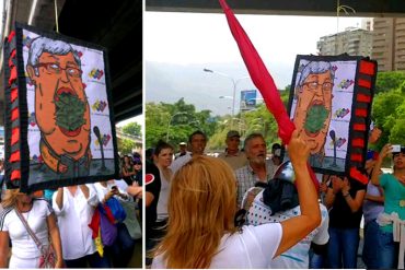 ¡TE LO MOSTRAMOS! En Santa Fe destrozaron una piñata con la cara de Tibisay Lucena (+Foto)