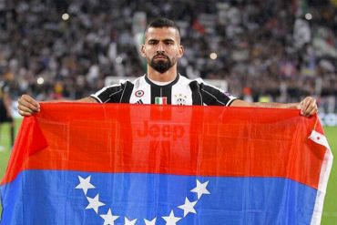 ¡CAPITÁN SOLIDARIO! Así protestó Tomás Rincón por la represión en Venezuela durante un juego de la Juventus