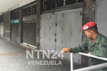 ¿TIENE MIEDO? GNB ordena cierre de comercios en el centro de Caracas por caravana de Maduro al CNE