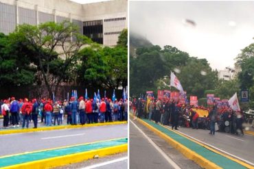 ¿PROVOCANDO? Chavistas se concentran en la sede del TSJ (destino de marcha opositora)